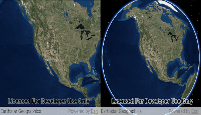 Image of sync map and scene viewpoints