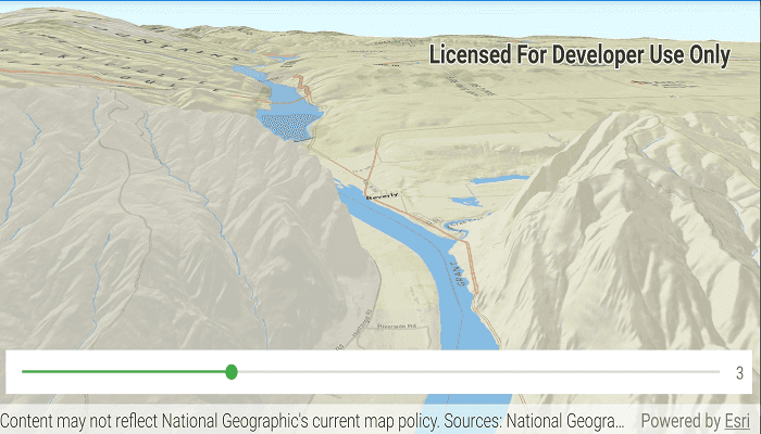 Image of terrain exaggeration