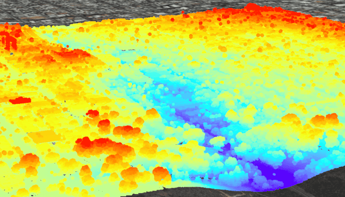 Image of view point cloud data offline