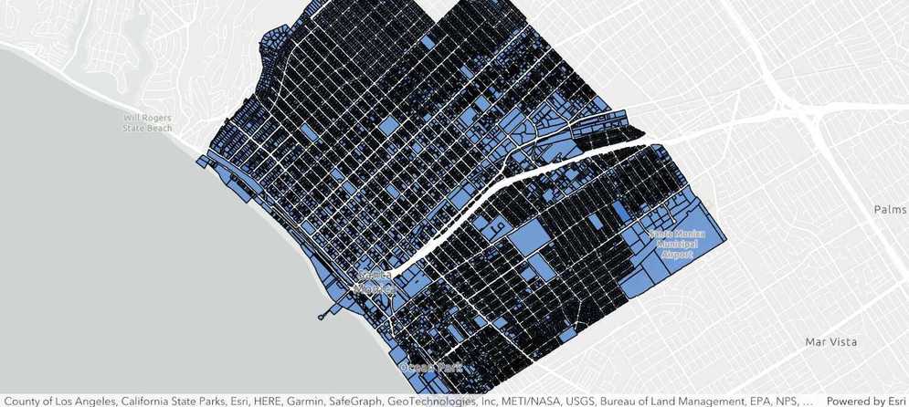 Santa monica parcels feature layer