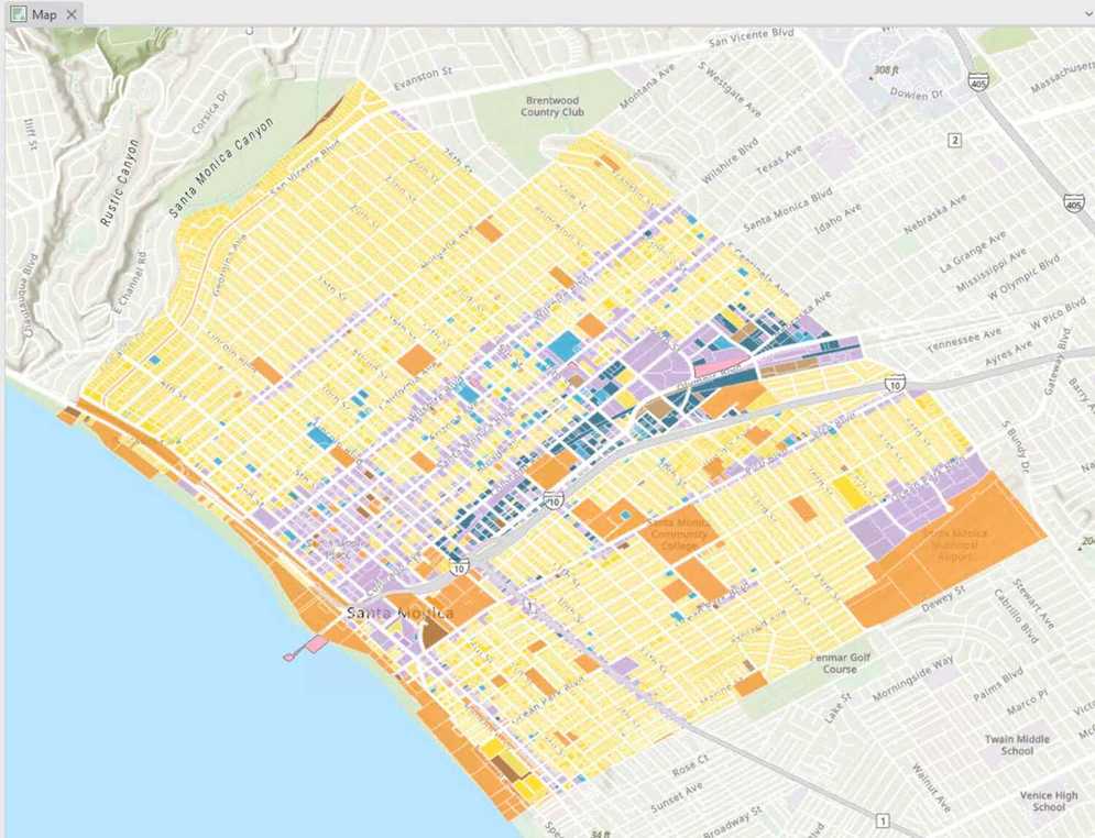 Santa monica parcels feature layer