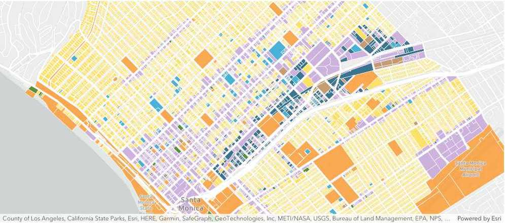 Santa monica parcels vector tile layer