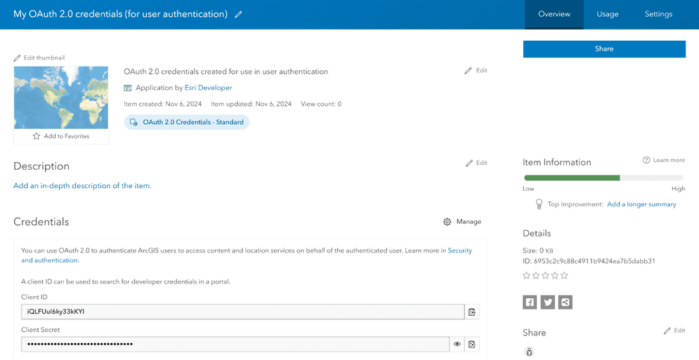 OAuth credentials (for user authentication)