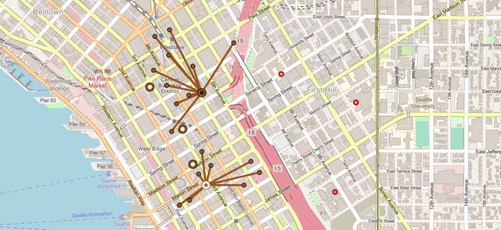 Location-allocation example