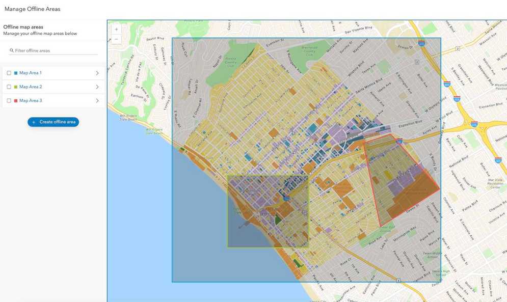 create an offline map area