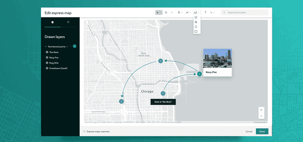 ArcGIS StoryMaps Express Maps