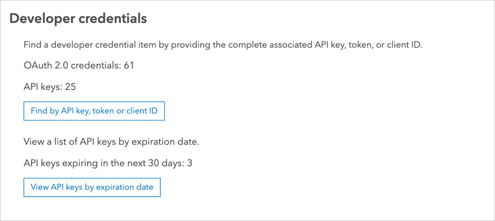 list-dev-credentials