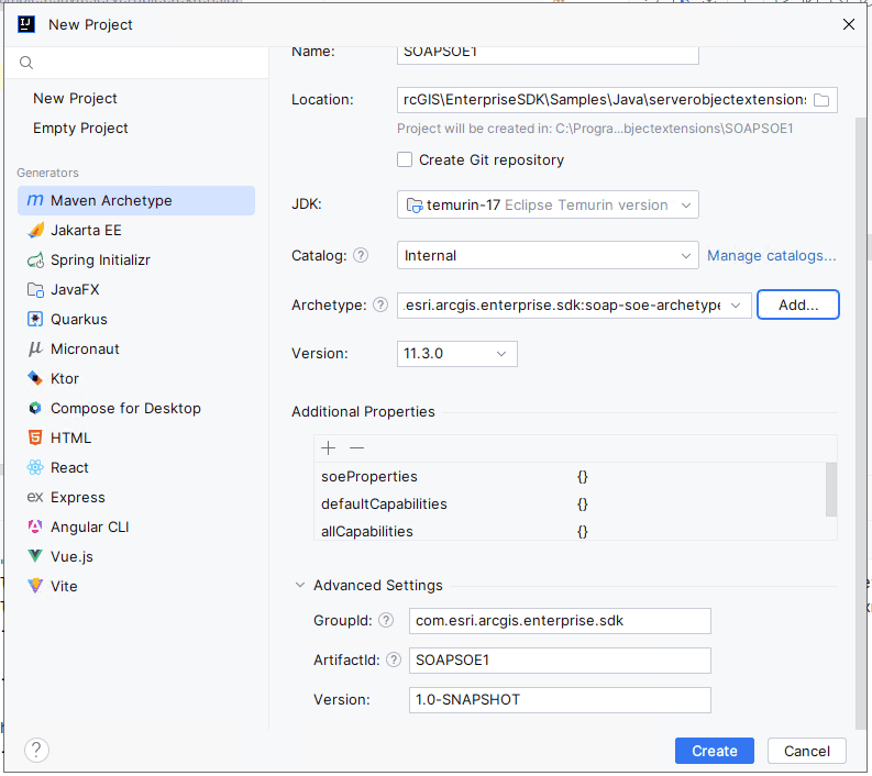 JavaSOAP AdvanceSetting