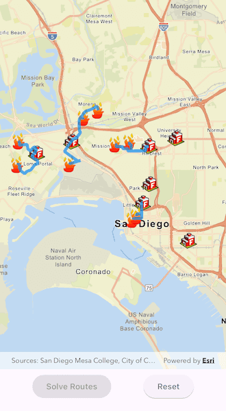 Image of find closest facility from point