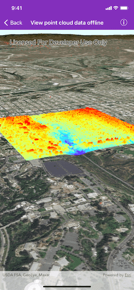 View point cloud data offline sample