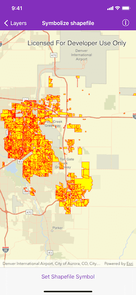 Symbolize Shapefile sample