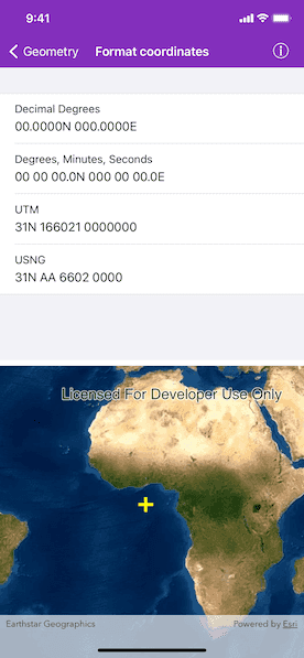 Image of format coordinates