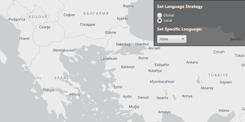 Configure basemap style parameters