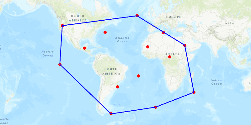 Image of convex hull