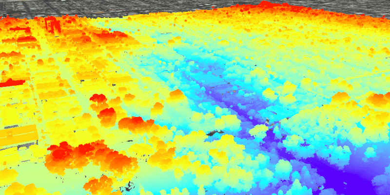 Image of view point cloud data offline