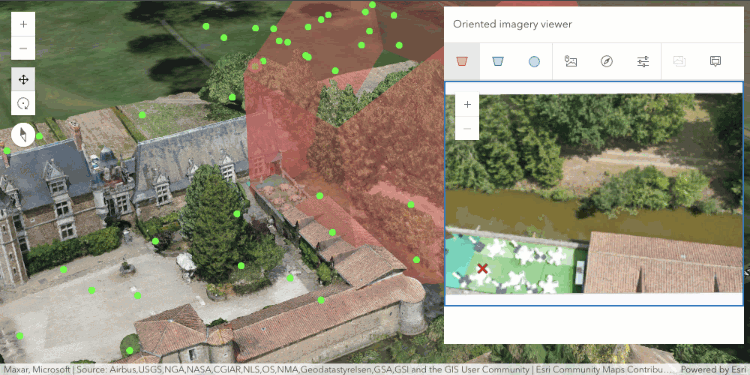 oriented imagery SceneView