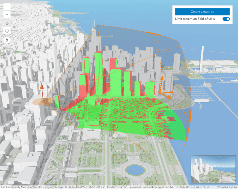 Interactive viewshed analysis