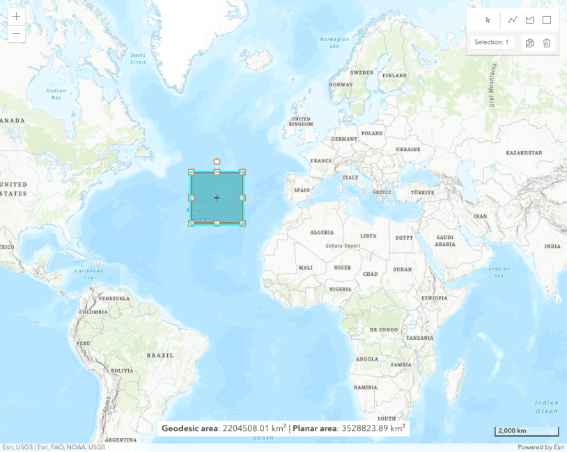 Image preview of Find length and area tutorial