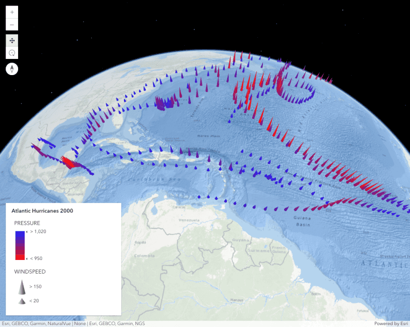 Image preview of related sample Thematic multivariate visualization (3D)