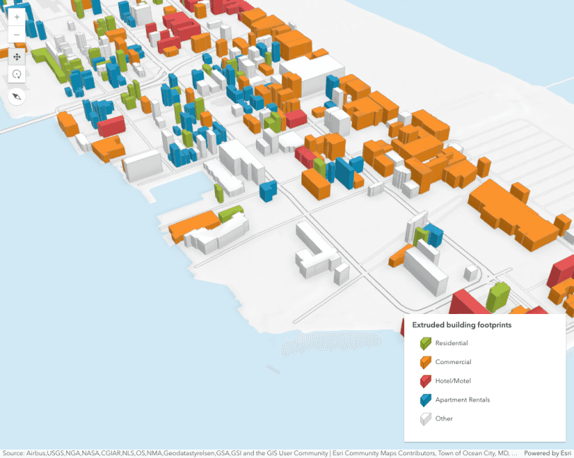 Image preview of related sample Extrude building footprints based on real world heights