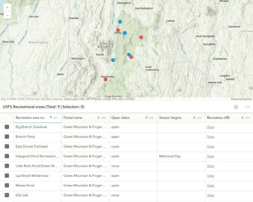 FeatureTable with a map