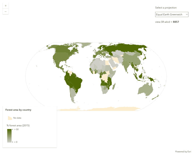 Client-side projection