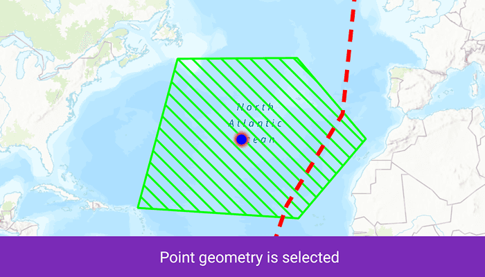 Image of show result of spatial relationships