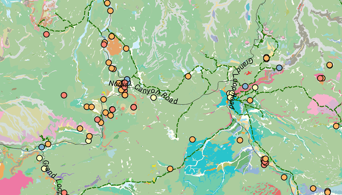 Image of open mobile map package