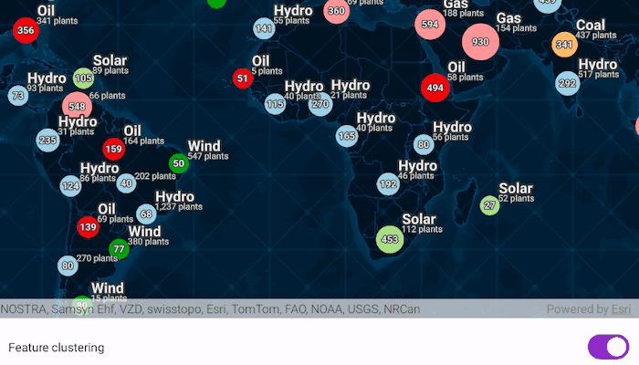 Feature reduction map