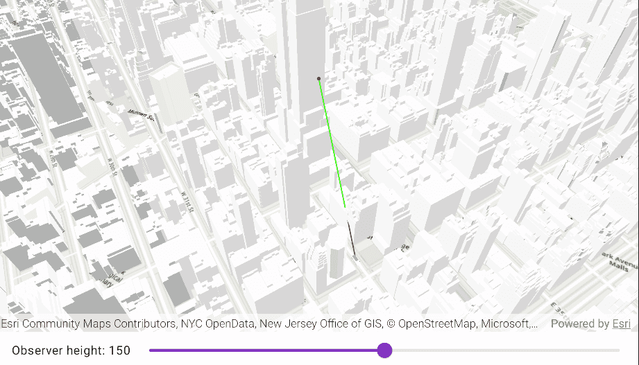 Image of Show Line of Sight Between Geoelements