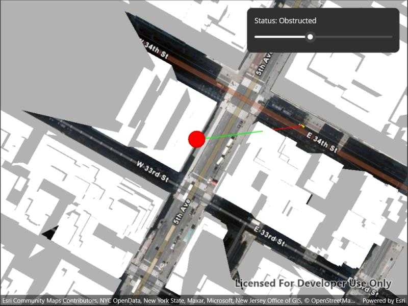 Image of line of sight geoelement