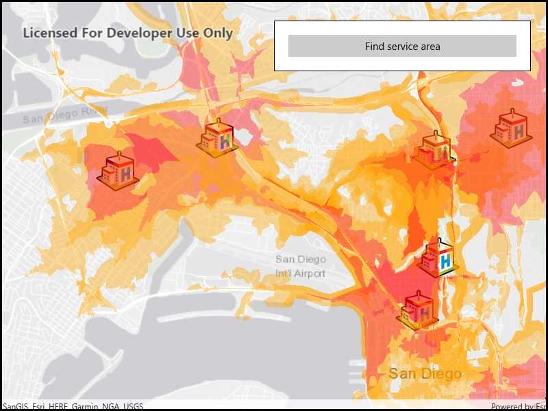 Image of find service areas for multiple facilities