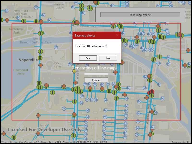 Image of Generate offline map with local basemap