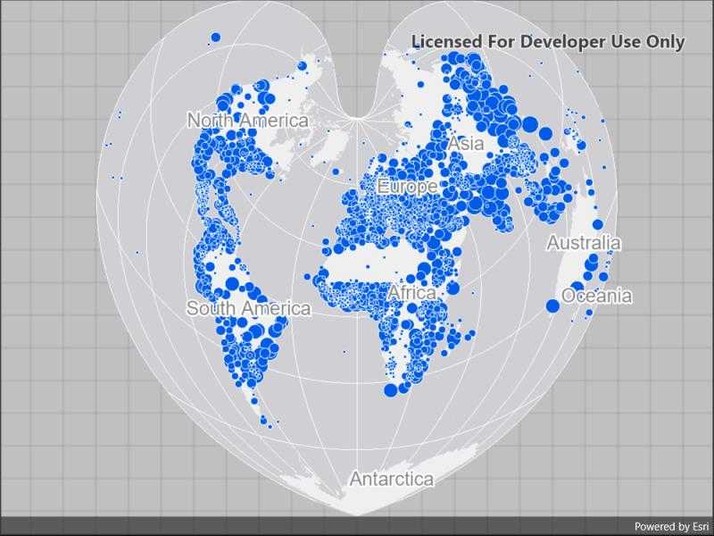 Image of map spatial reference