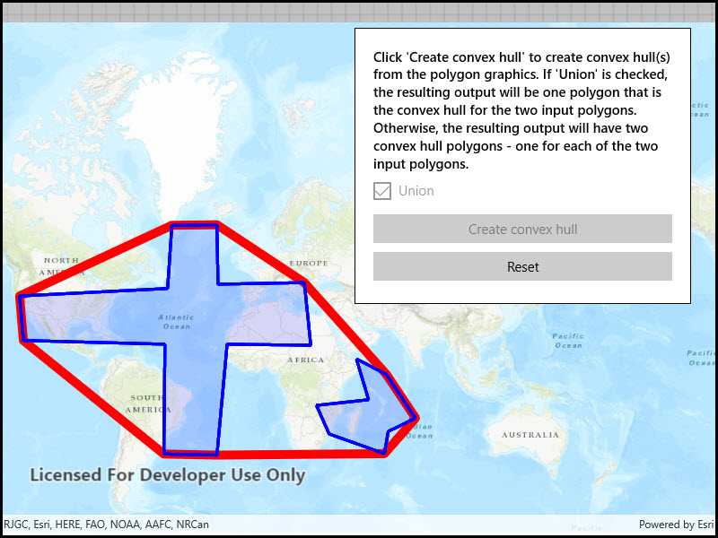 Image of convex hull list