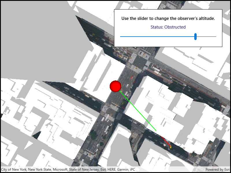 Image of line of sight geoelement