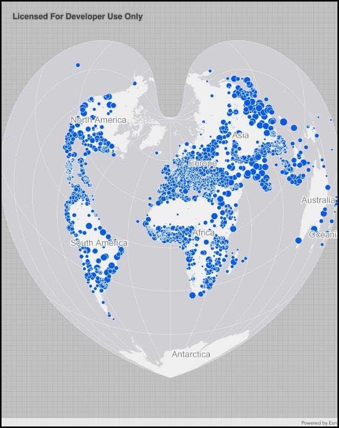 Image of map spatial reference