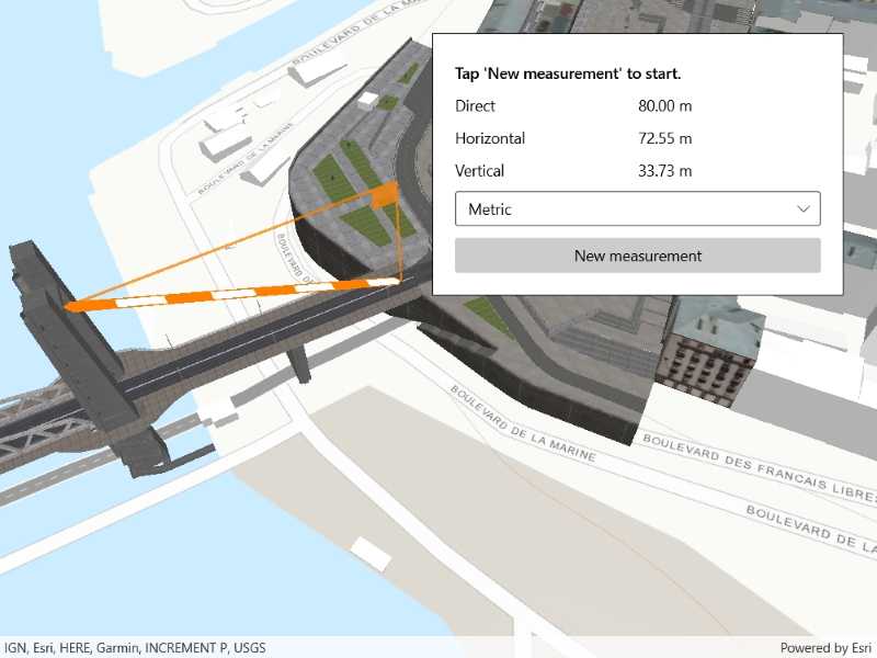 Image of distance measurement analysis