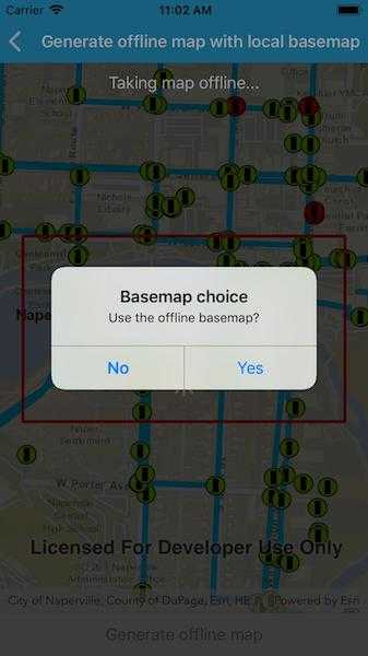 Image of Generate offline map with local basemap