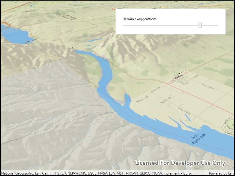 Image of terrain exaggeration