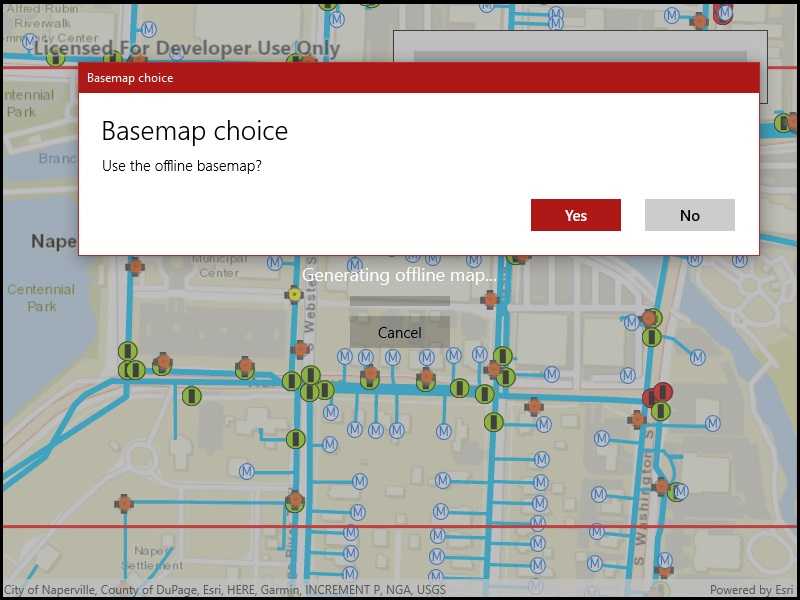 Image of Generate offline map with local basemap