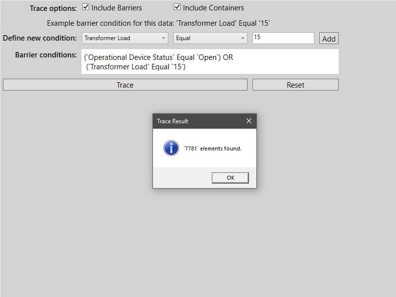 Image of configure subnetwork trace