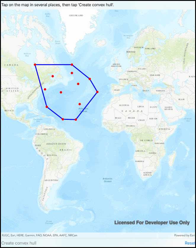 Image of convex hull