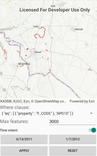 Image of Query with CQL Filters