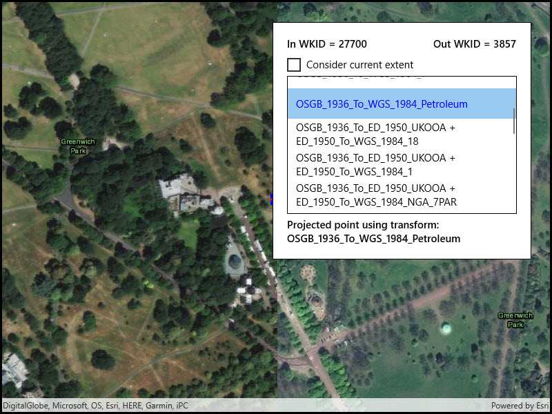 Image of list transformations by suitability