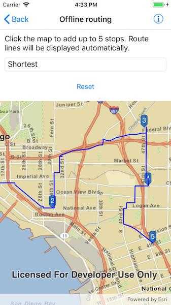 Image of offline routing