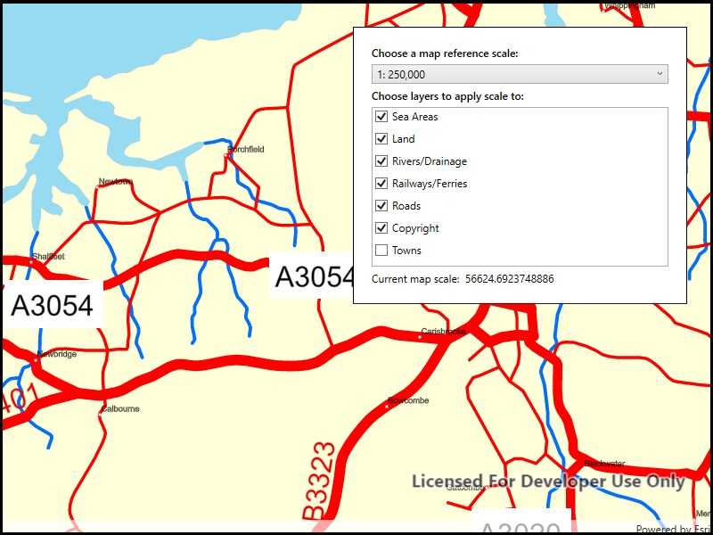 Image of map reference scale