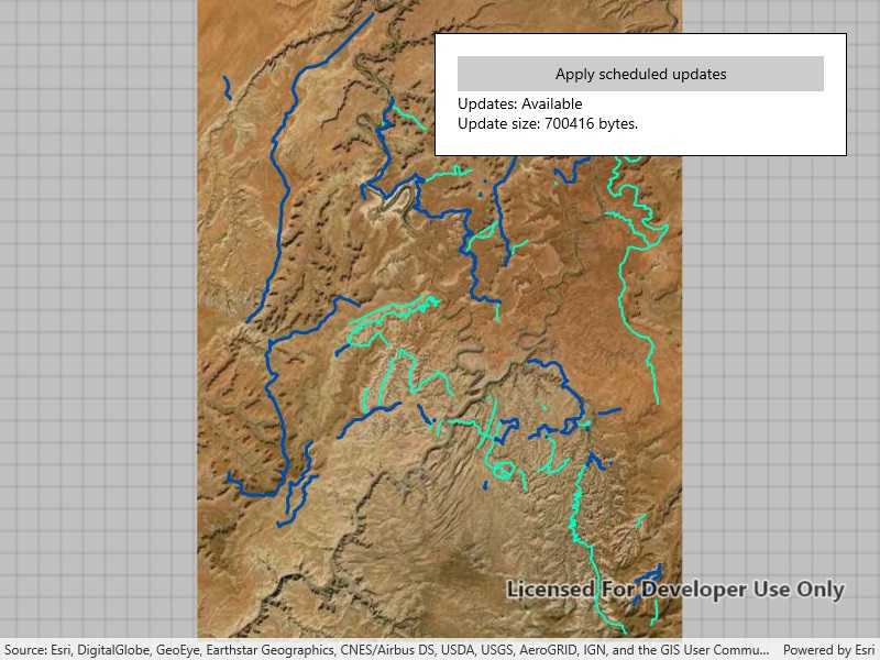 Image of apply scheduled updates to preplanned map area