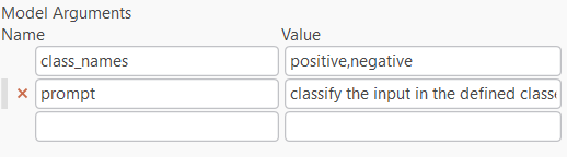 Model Arguments