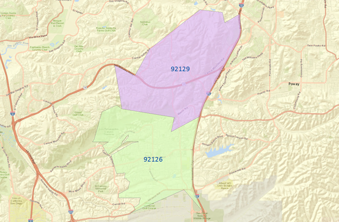 Two ZIP codes returned - more generalized